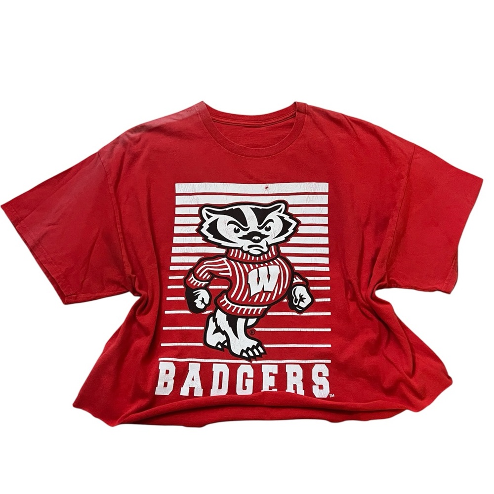 Red Badgers cropped T-Shirt